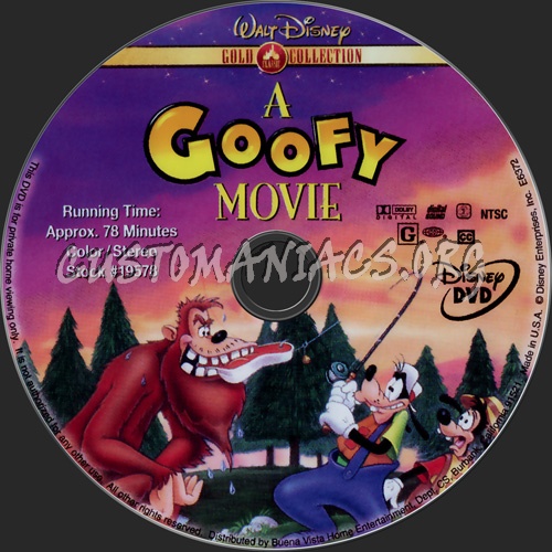 A Goofy Movie dvd label