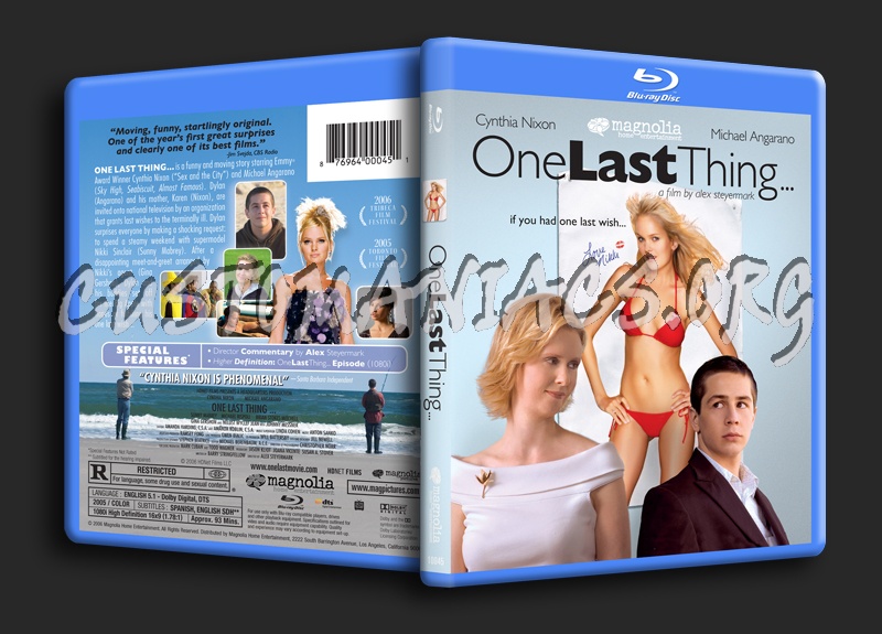 One Last Thing blu-ray cover