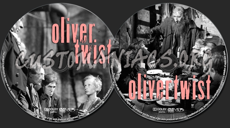 Oliver Twist (1948) dvd label