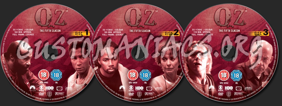 OZ Season 5 dvd label
