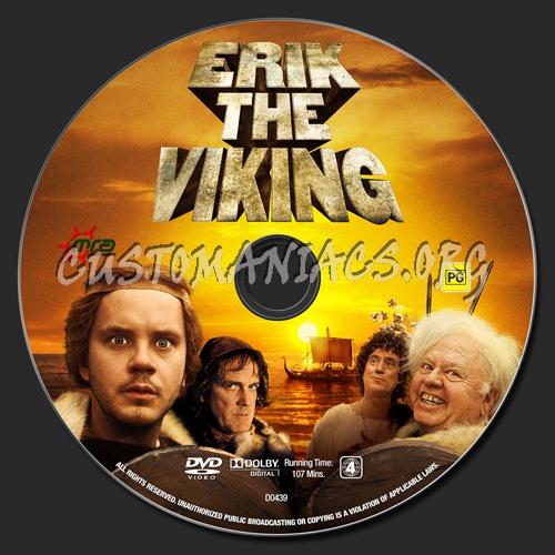 Erik The Viking dvd label