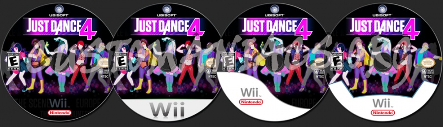 Just Dance 4 dvd label