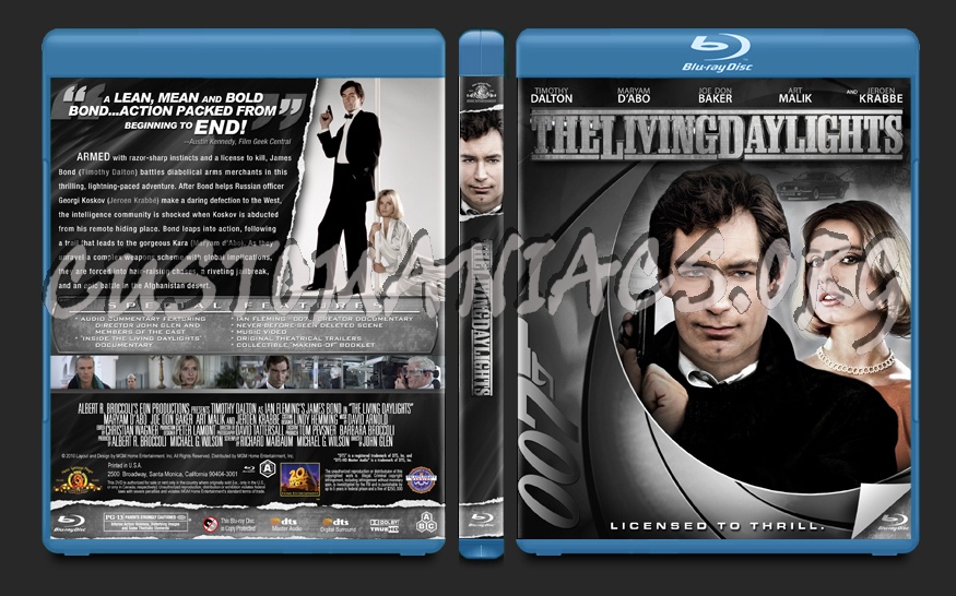 The Living Daylights blu-ray cover