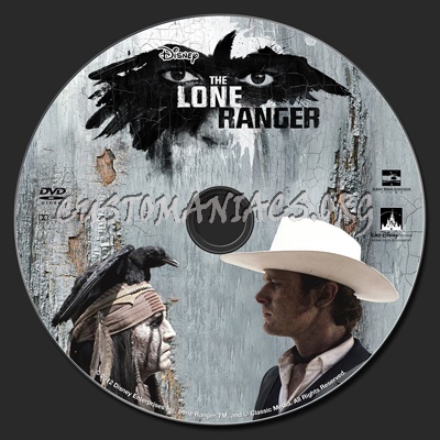 The Lone Ranger (2013) dvd label