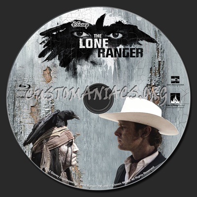 The Lone Ranger (2013) blu-ray label