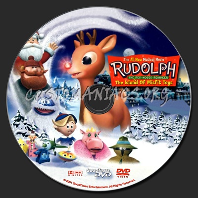 Rudolph the Red-Nosed Reindeer & The Island of Misfit Toys dvd label