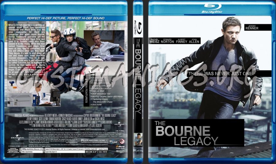 The Bourne Legacy blu-ray cover