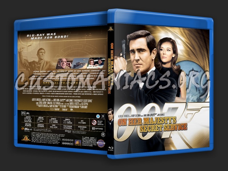 On Her Majesty's Secret Service blu-ray cover