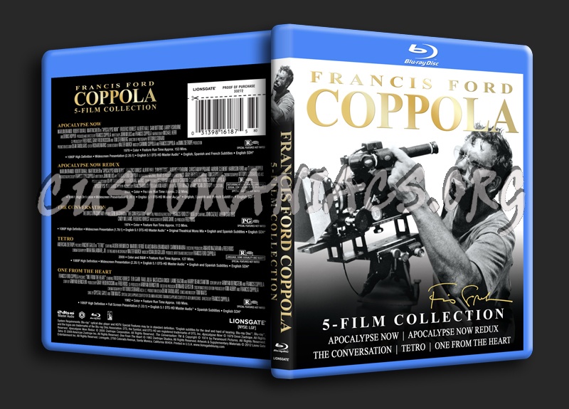 Francis Ford Coppola 5-Film Collection blu-ray cover
