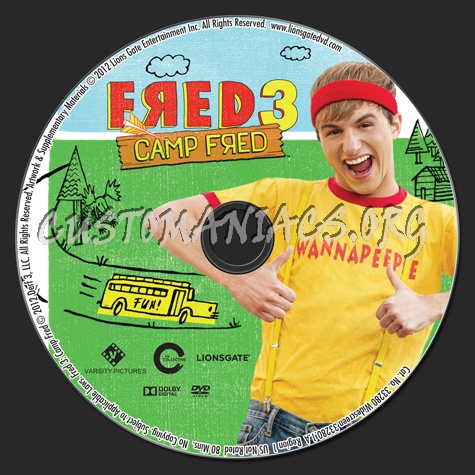 Fred 3 Camp Fred dvd label
