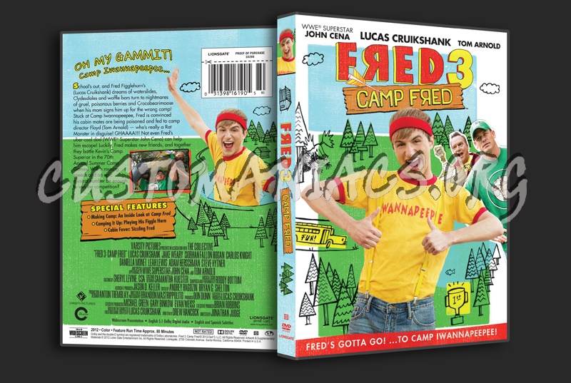 Fred 3 Camp Fred dvd cover