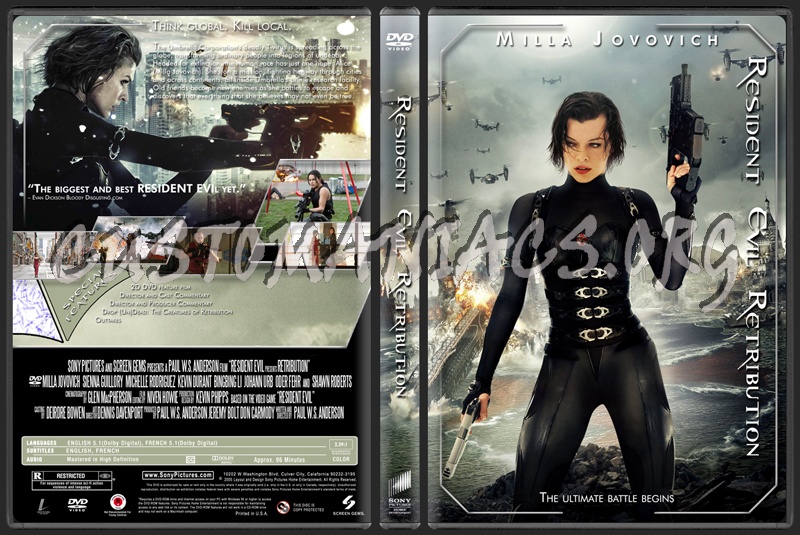 Resident Evil Retribution dvd cover