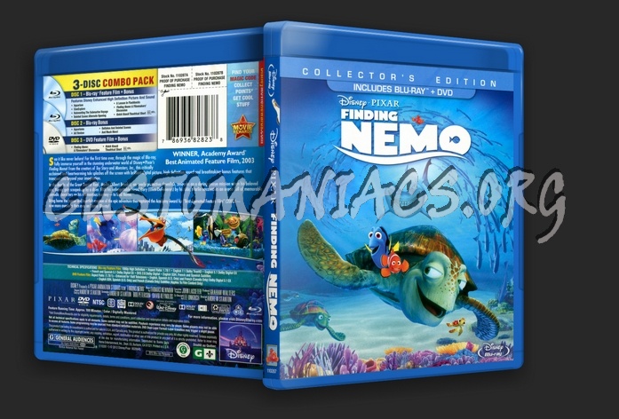 Finding Nemo blu-ray cover