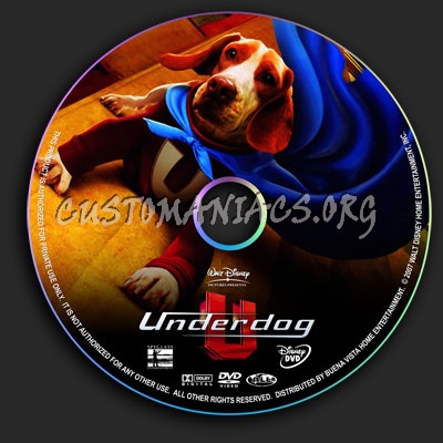 Underdog dvd label