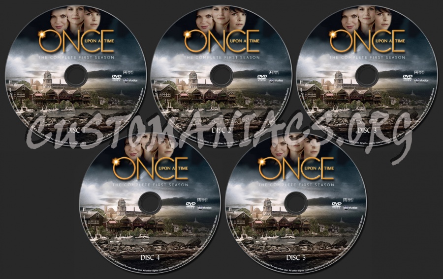 Once Upon A Time Season 1 dvd label