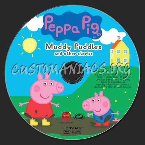 Pepa Pig Muddy Puddles dvd label