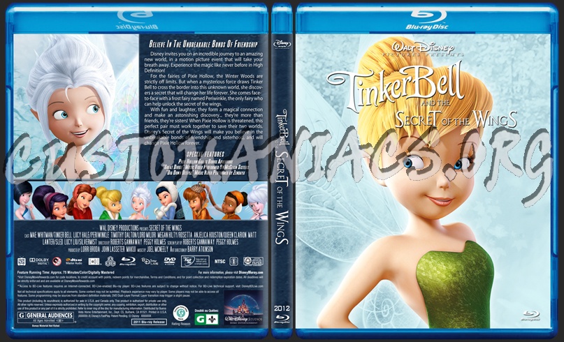 Tinker Bell and the Secret of the Wings blu-ray cover