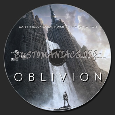 Oblivion dvd label