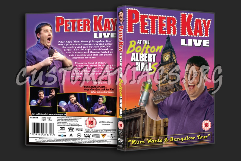 Peter Kay Live at the Bolton Albert Halls dvd cover