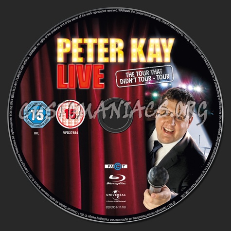 Peter kay Live The Tour that Didn't Tour-Tour blu-ray label