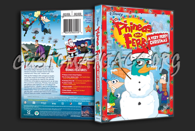 Phineas and Ferb A Very Perry Christmas dvd cover