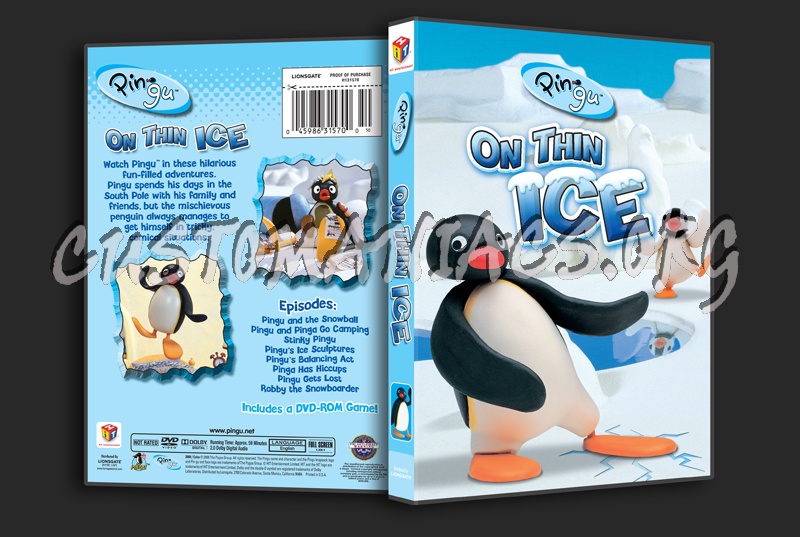 Pingu On Thin Ice dvd cover