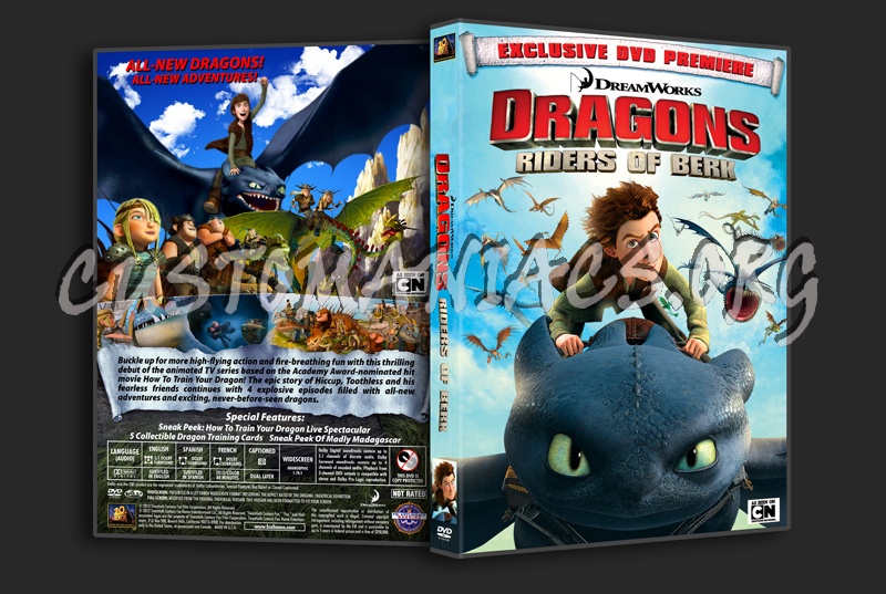 Dragons Riders Of Berk dvd cover