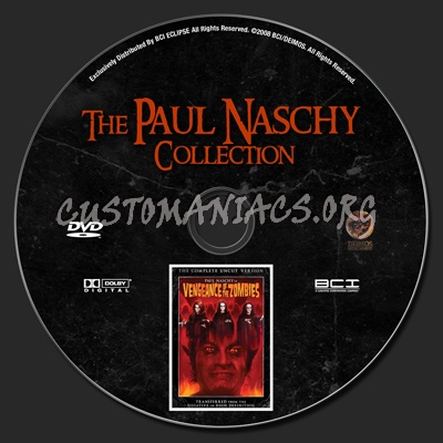 The Paul Naschy Collection dvd label