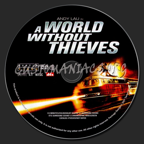 A World Without Thieves dvd label