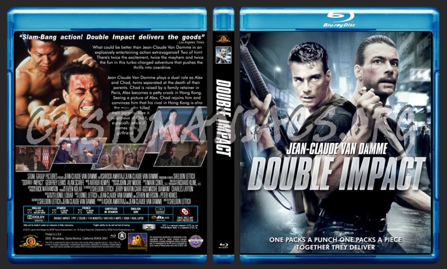 Double Impact blu-ray cover