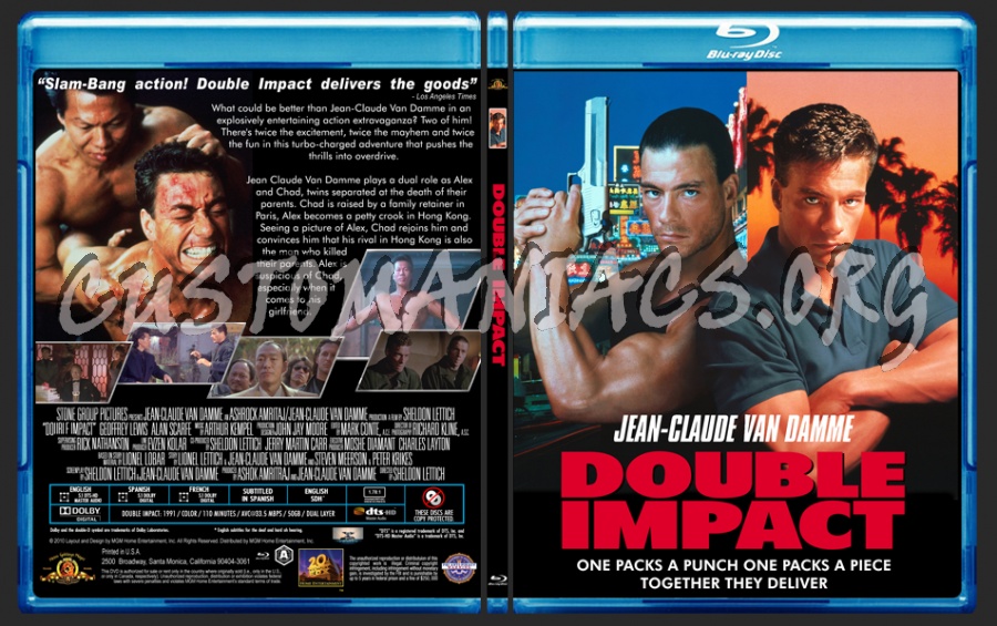 Double Impact blu-ray cover
