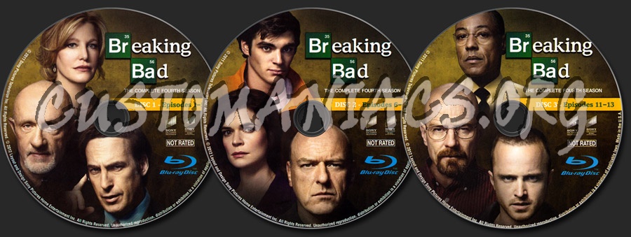 Breaking Bad Season 4 blu-ray label