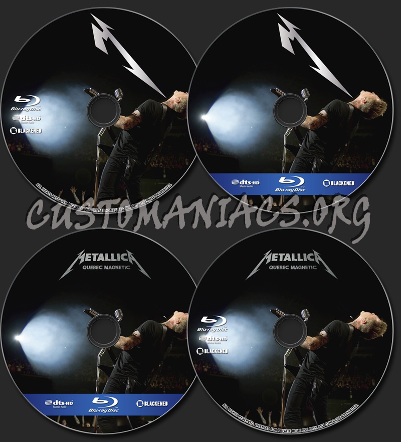 Metallica - Quebec Magnetic blu-ray label