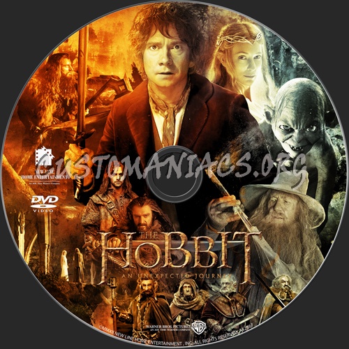 The Hobbit: An Unexpected Journey dvd label