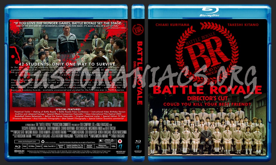 Battle Royale Director's Cut blu-ray cover