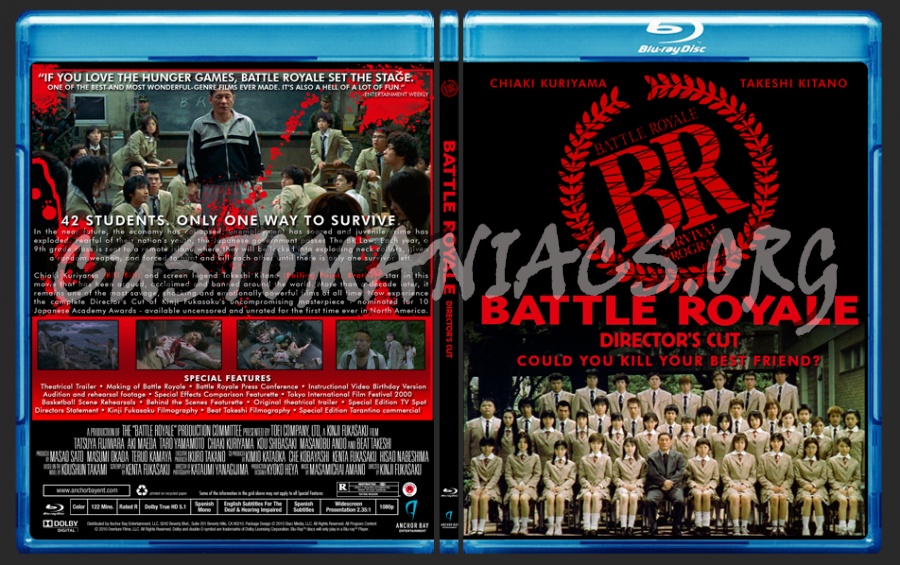 Battle Royale Director's Cut blu-ray cover