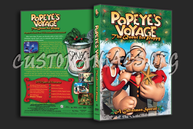 Popeye's Voyage The Quest for Pappy dvd cover