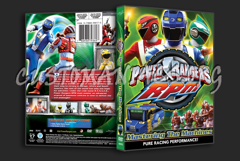 Power Rangers RPM: Mastering the Machines dvd cover