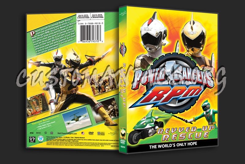 Power Rangers RPM: Revved Up Rescue dvd cover