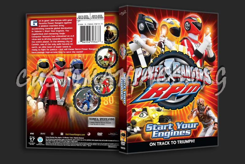 Power Rangers RPM: Start Your Engines dvd cover