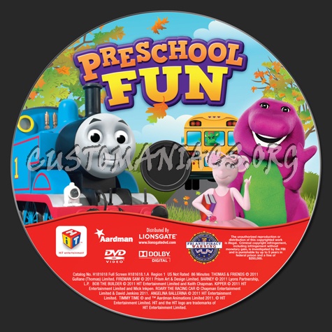 Preschool Fun dvd label