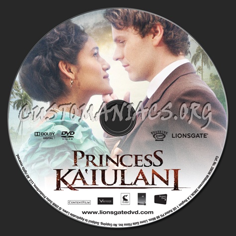 Princess Ka'iulani dvd label