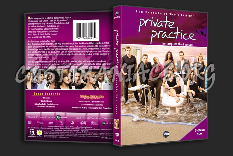 Private Practice Season 3 dvd cover