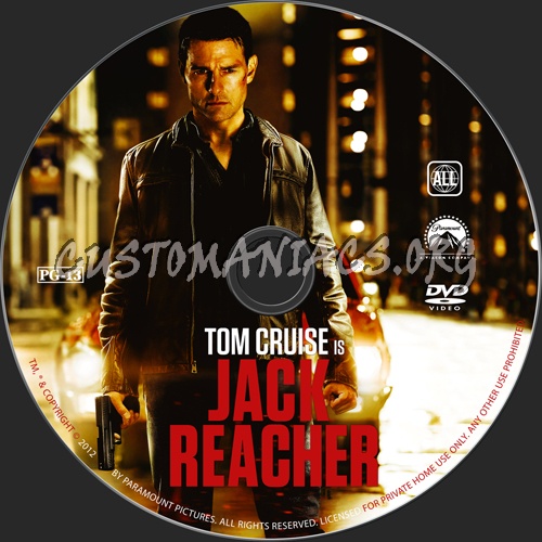 Jack Reacher dvd label