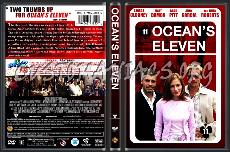 Ocean's 11 (Eleven) dvd cover