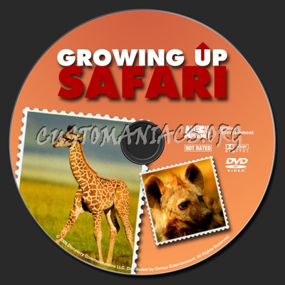 Growing Up Safari dvd label