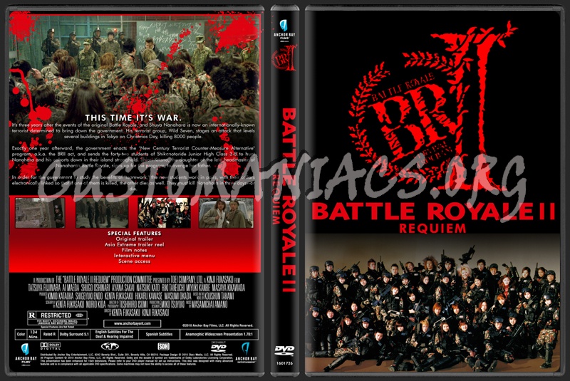 Battle Royale II Requiem dvd cover