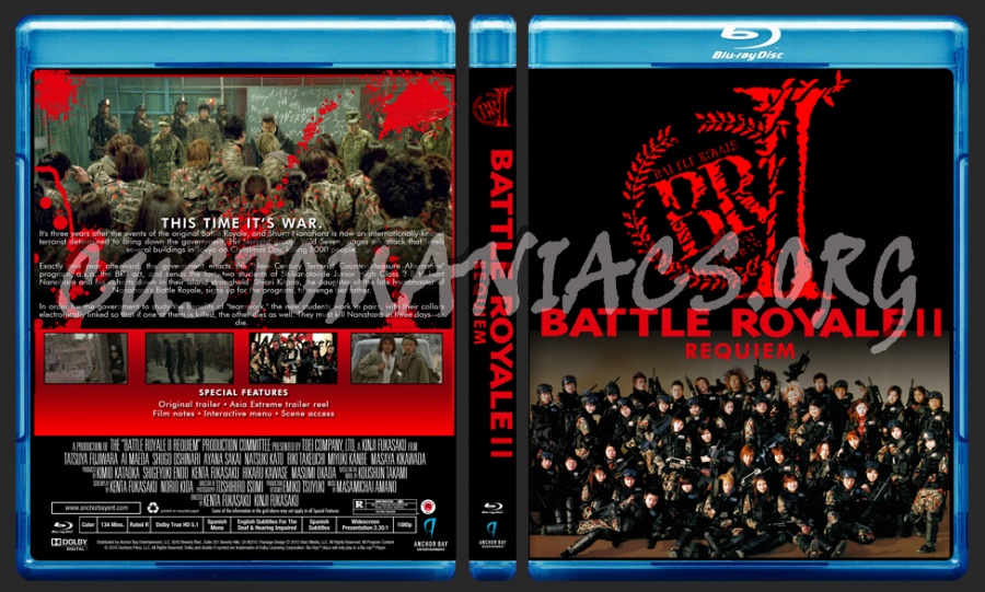 Battle Royale II Requiem blu-ray cover