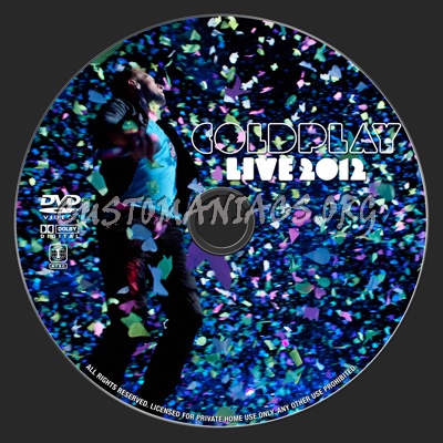 Coldplay Live 2012 dvd label