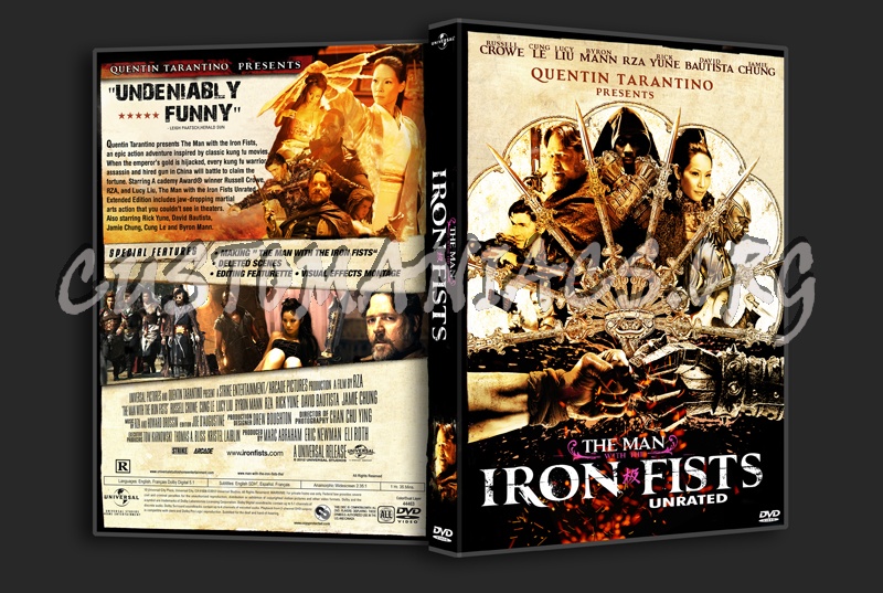 The Man with the Iron Fists dvd cover
